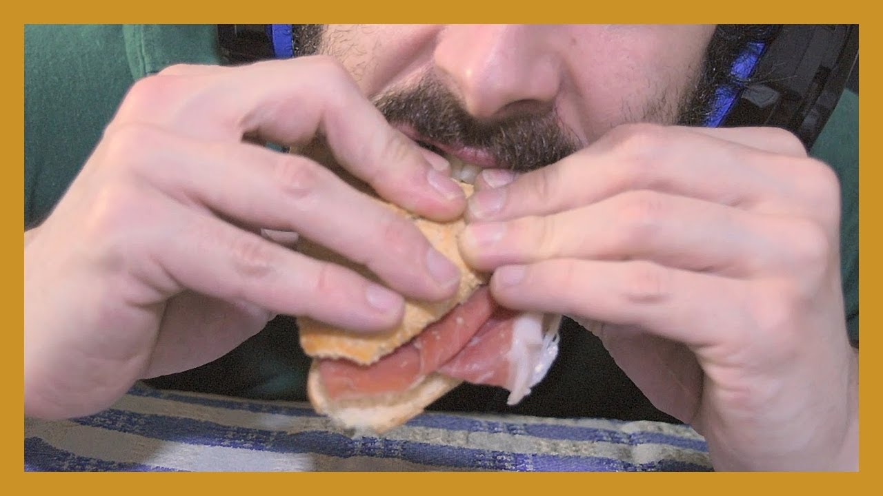 ✅ ASMR Eating Sounds - Bread Tuna Tomato Olives and Candy 🍞 🐟 🍅 🫒 🍬