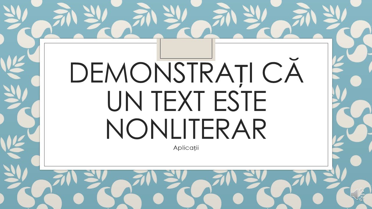 Demonstratie text nonliterar