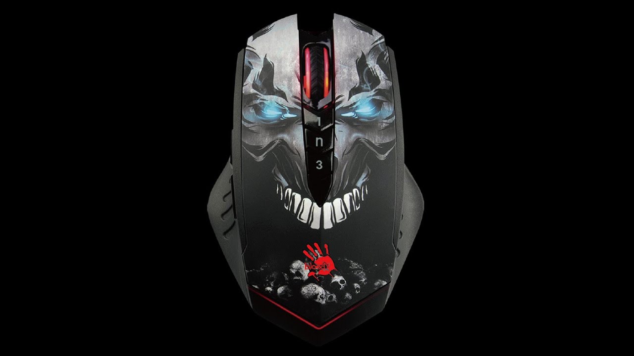 Мышь беспроводная A4Tech Bloody R80 Plus Skull