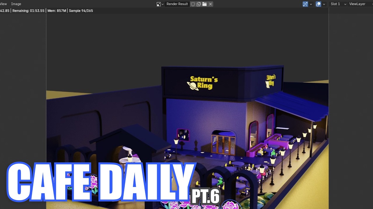 Blender Cafe Daily Final Part | Via_Plays