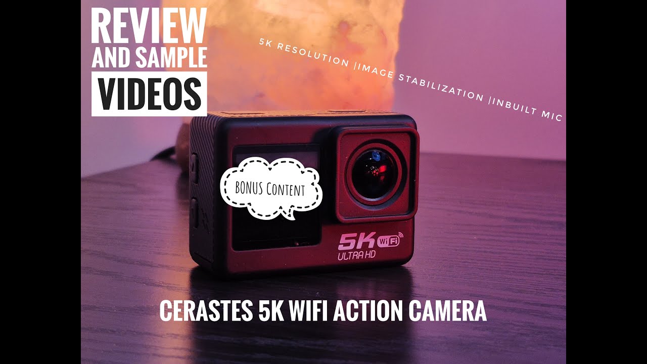 Cerastes 5k Action Camera | Review | Footage | Stabilization on/off | Samples