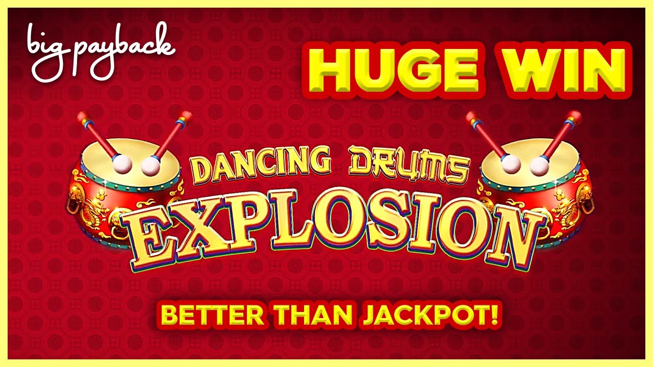 MACHINE ON FIRE! Dancing Drums Explosion Slot - HUGE WIN RETRIGGER!