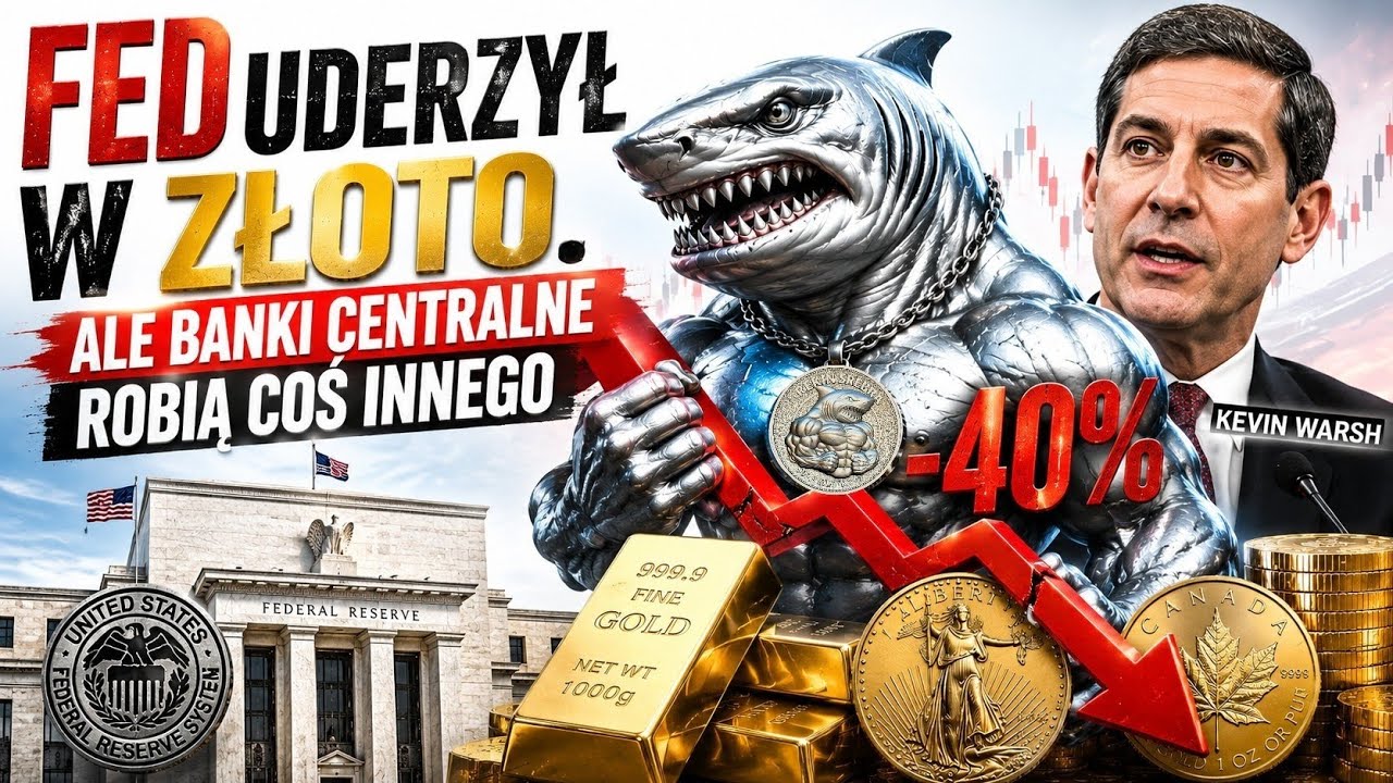 Fed uderzył w ZŁOTO. Ale banki centralne robią coś innego! #złoto #srebro #inwestowanie 