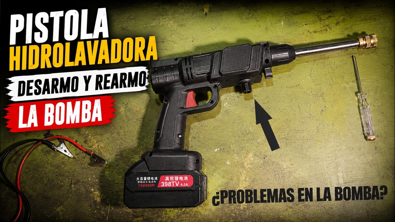 🔧 Reparación de Pistola Hidrolavadora de AliExpress ⚠️ Reparación de pistola en pocos pasos