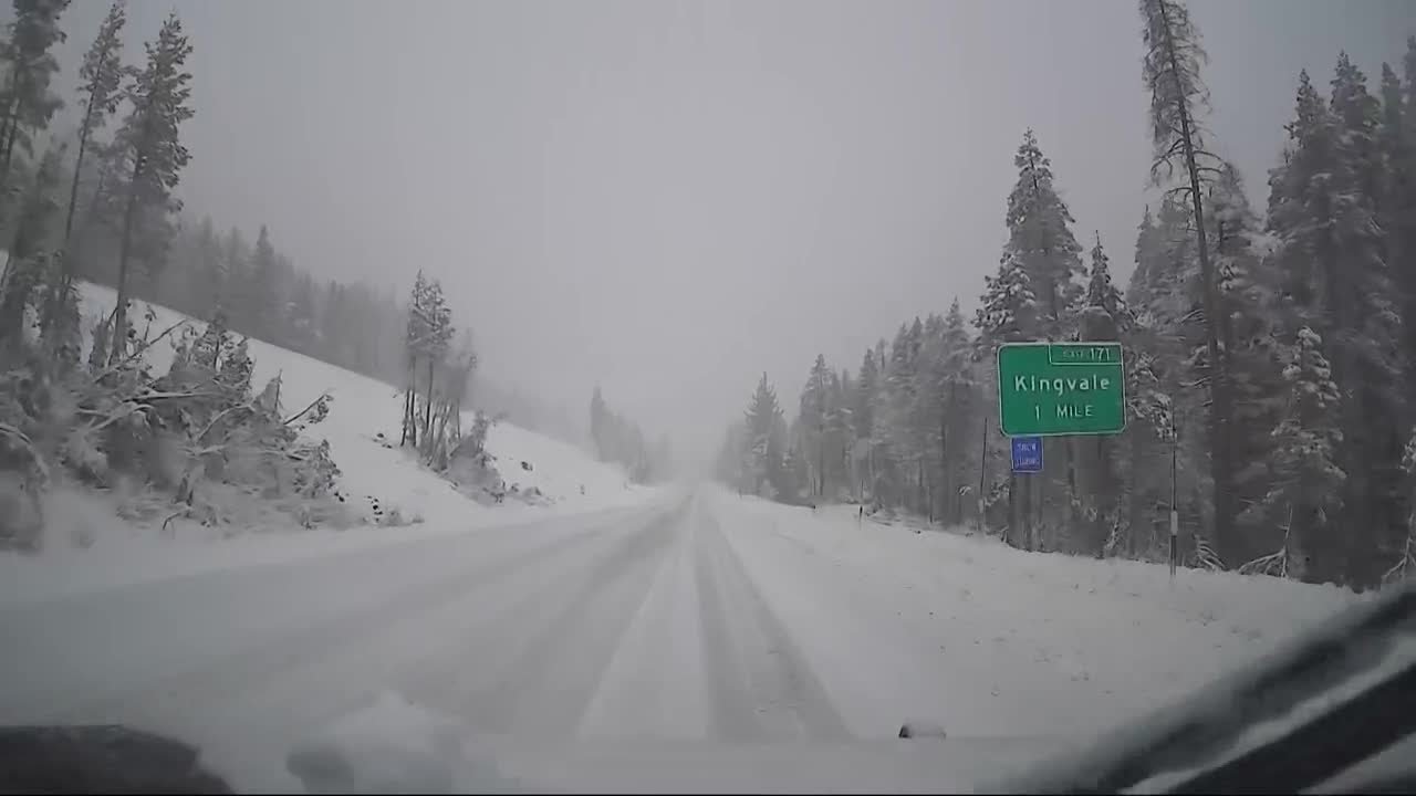 LIVE | Driving through the snow in Northern California
