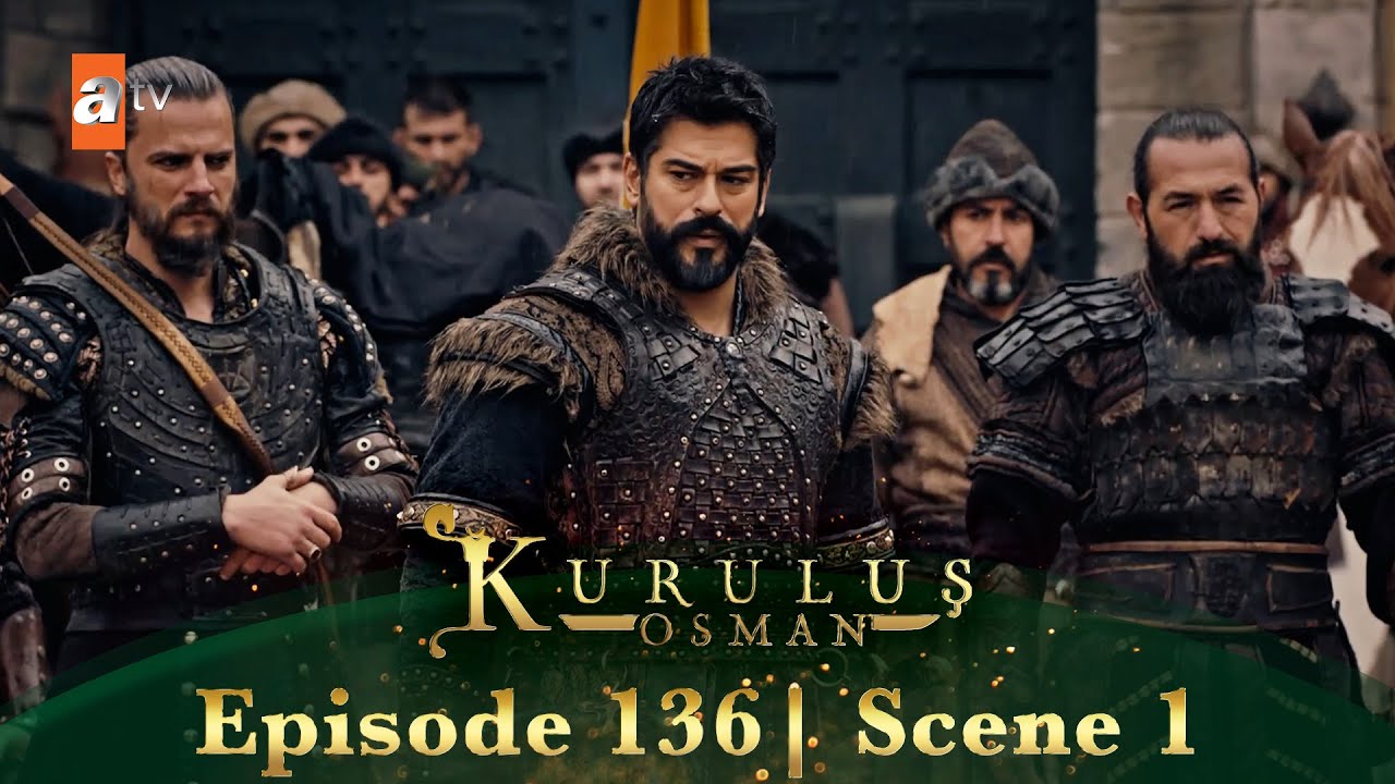 Kurulus Osman Urdu | Season 5 Episode 136 Scene 1 | Bahadoron ke liye maidan khali karo!