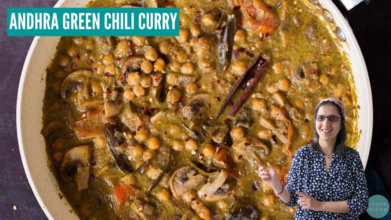 Shake Up Your Curry Game with this ANDHRA GREEN CHILI CURRY!
