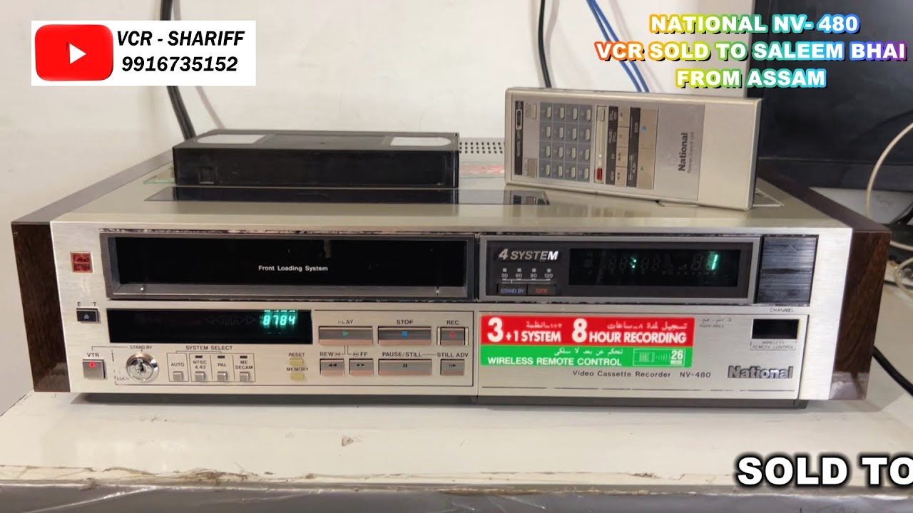 #NATIONAL #NV-480 #VCR SOLD TO #SALEEM BHAI FROM ASSAM#SOLD TO #ASSAM FROM #BANGALORE #VCR-SHARIFF