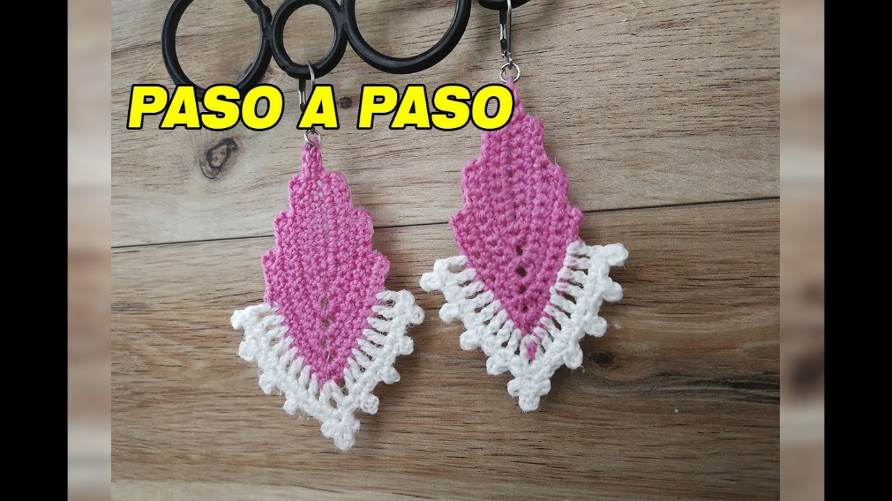 Aretes en crochet, con explicación de patron!!