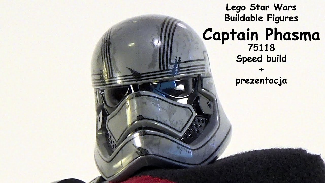 Lego Star Wars Buildable Figures - Captain Phasma - 75118 - Speed build + prezentacja