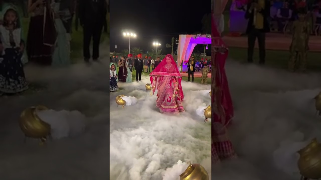 Royal Bride Entry Low fog Matka Theme .Mob. 6280204787