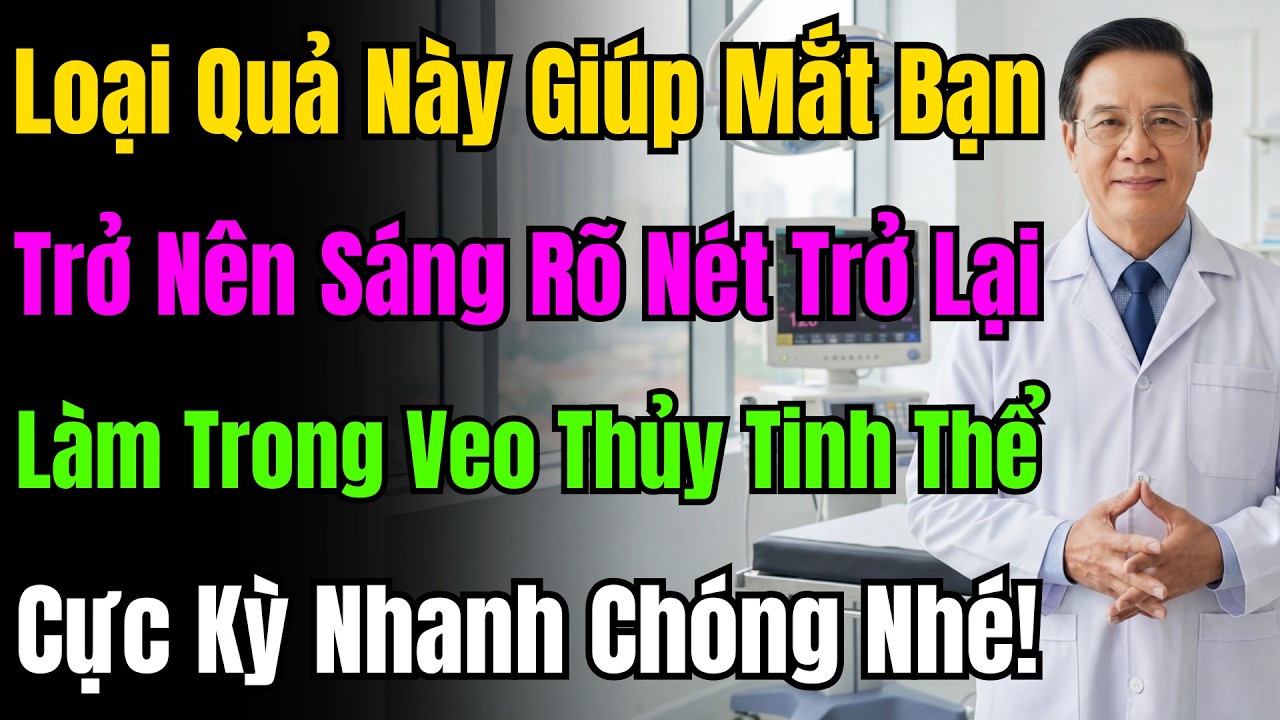 Mắt Sáng Rạng Ngời! 7 Loại Quả Ăn Mỗi Ngày Giúp Ngăn Ngừa Đục Thủy Tinh Thể Cực Kỳ Hiệu Quả