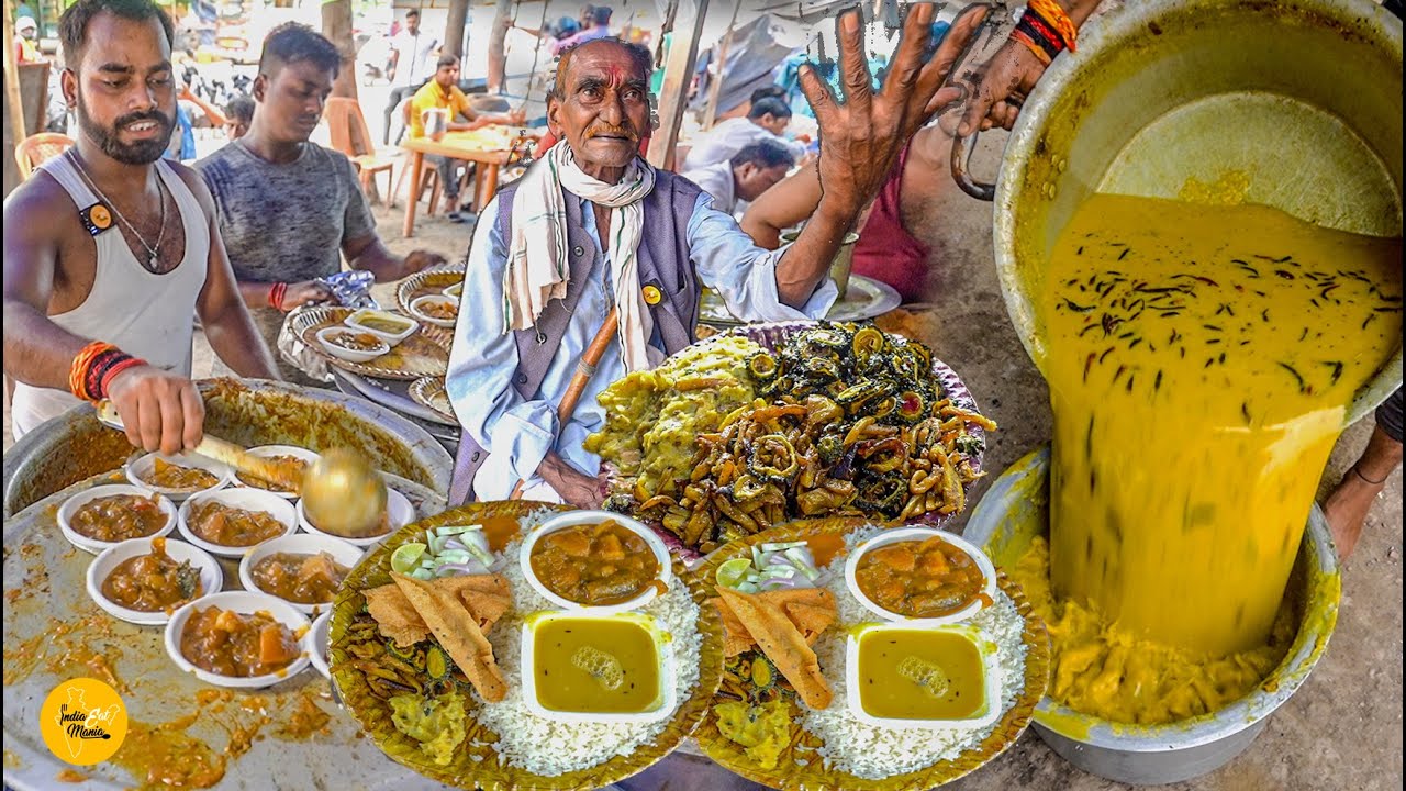 Unlimited Pure Veg Dhaba Thali l बिहार के 38 जिलों से लोग इनका खाना खाते हैं Rs 80 Only l Patna Food