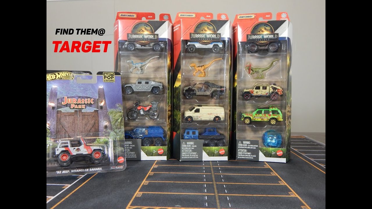 Matchbox Jurassic World Rebirth 5 Packs