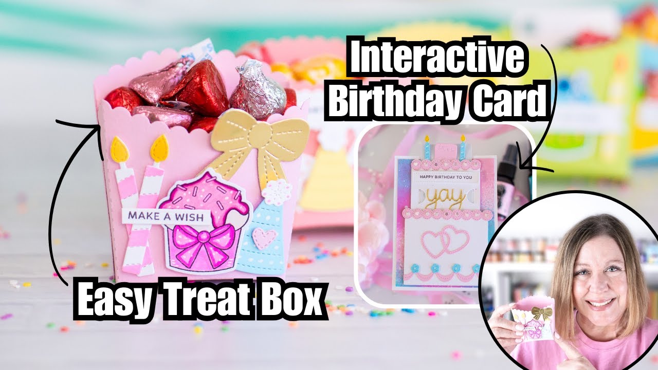 Interactive Birthday Cake Card + Easy Treat Box