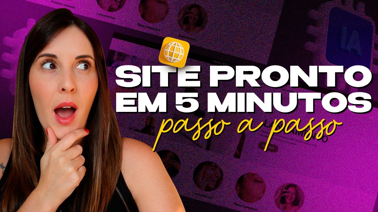 Como Criar Um Site Profissional Com IA EM 5 MINUTOS? | Passo a Passo FÁCIL e RÁPIDO