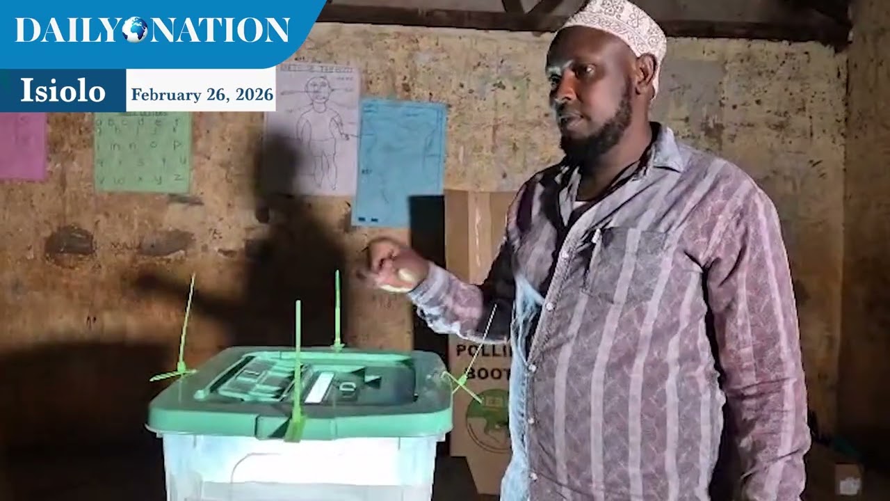 Voters line up to cast their votes in Isiolo South parliamentary by-election