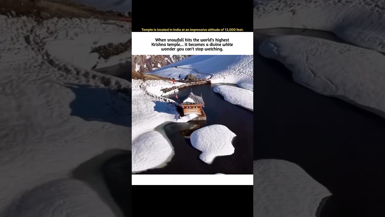 You Won't Believe How Beautiful India's Highest Temple Looks in Snow!