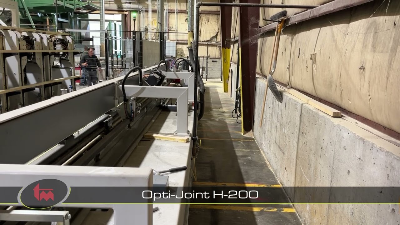 Horizontal finger-jointing line with automatic infeed and stacking - Opti-Solution (1460)