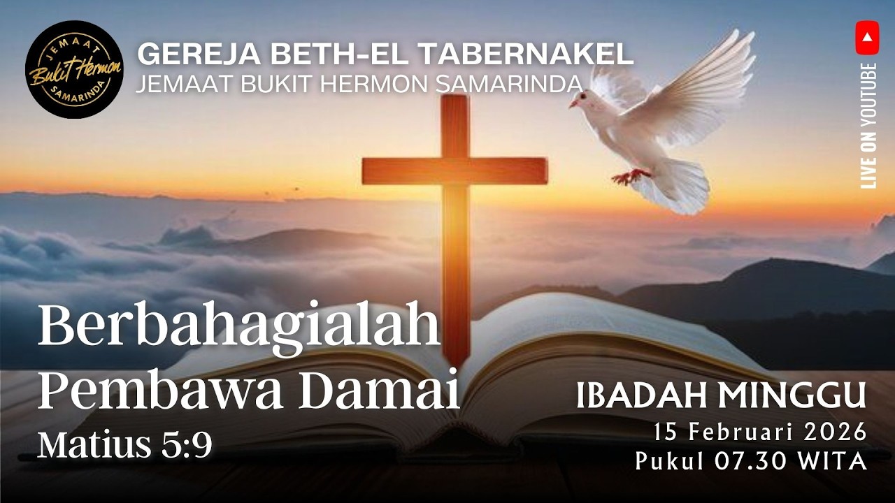 Ibadah Minggu GBT Jemaat Bukit Hermon Samarinda, 15 Februari 2026