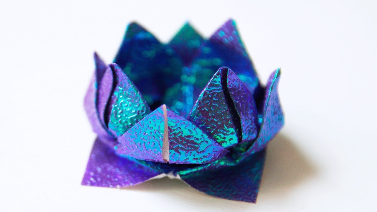 🌷 Origami Lotus 🌷 How to fold lotus flower