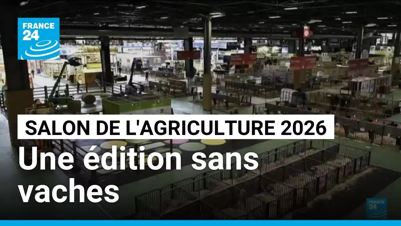 Salon de l'agriculture : L'&eacute;dition 2026 s'ouvre sans vaches &bull; FRANCE 24