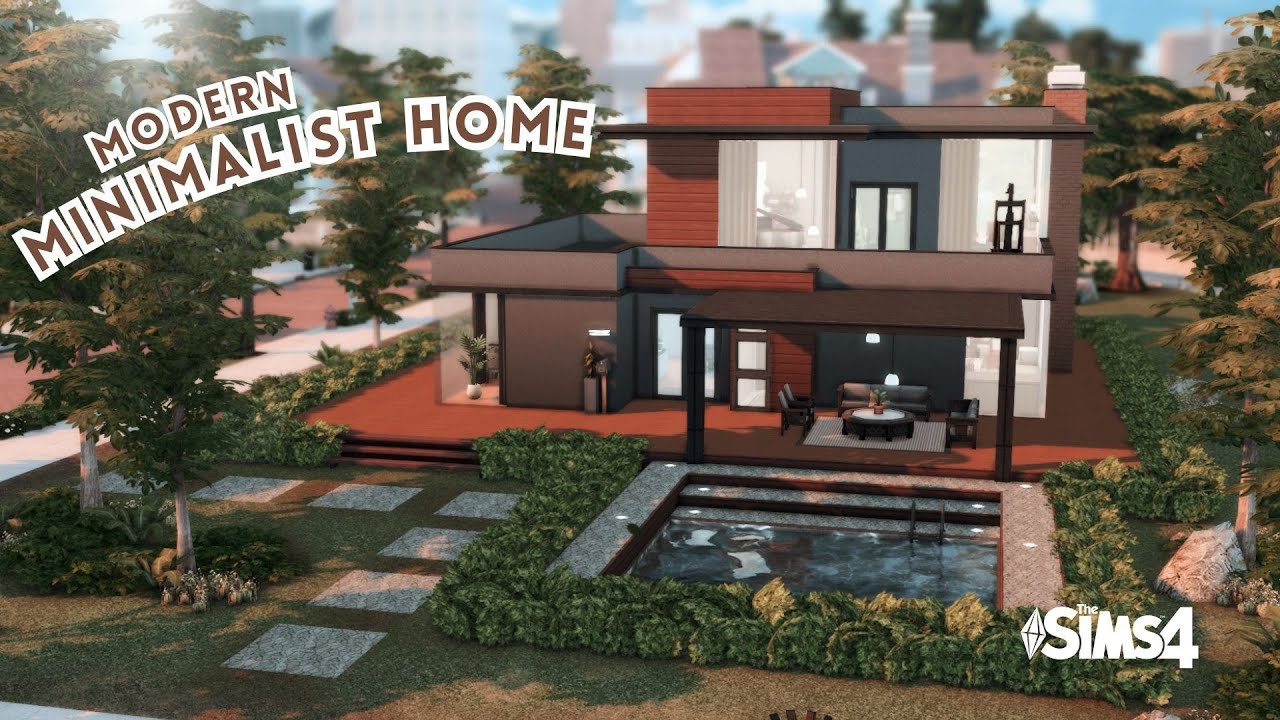 Modern Minimalist Home | The Sims 4 Build | Stop Motion | No CC
