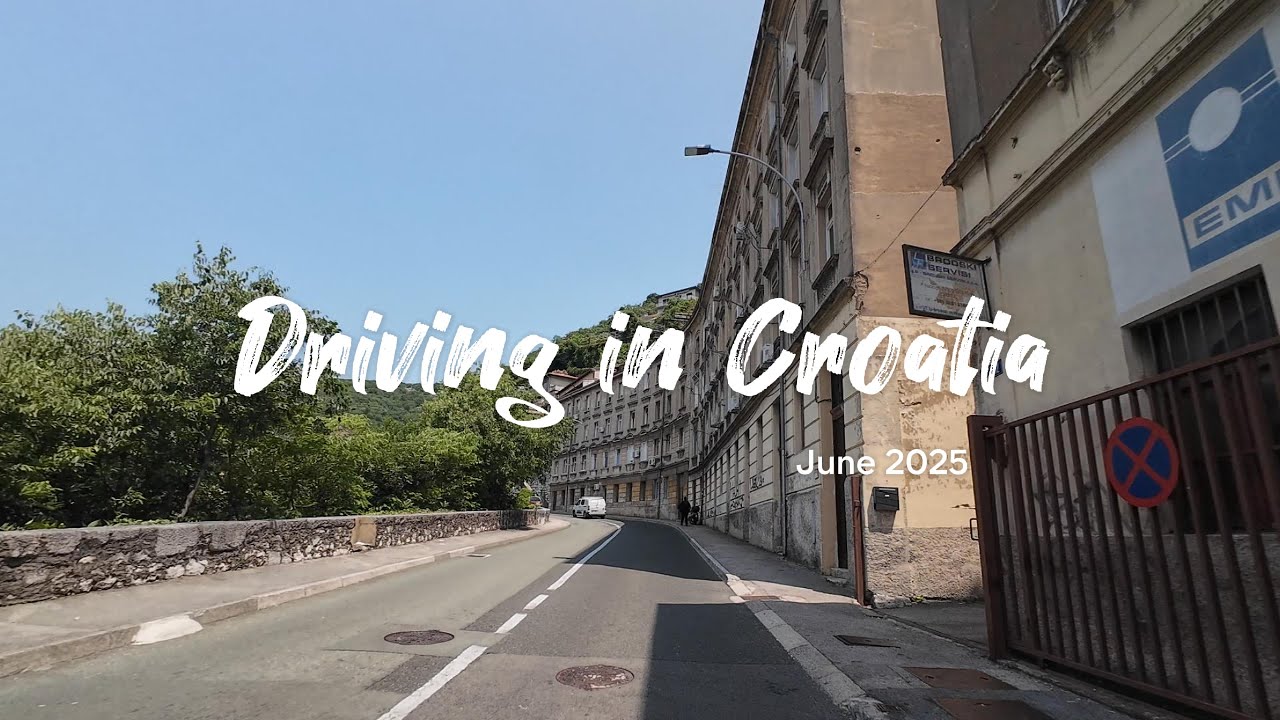 [4K] Driving in Croatia | Leaving Rijeka Behind on a Hill Road