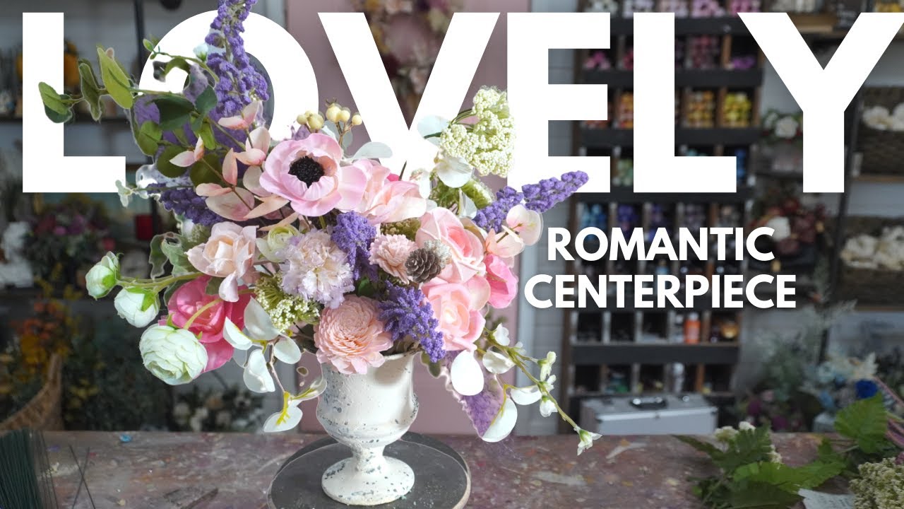 How to airbrush wood flowers | Making a romantic floral centerpiece