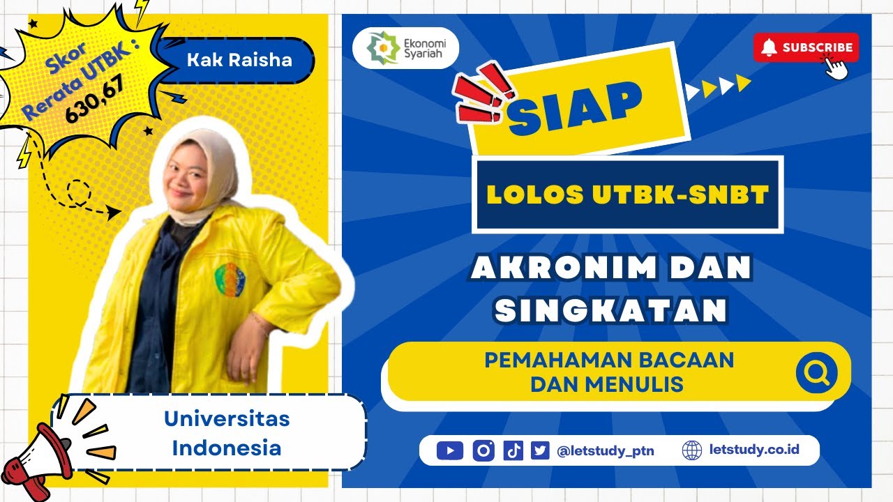 Akronim, Singkatan - Persiapan UTBK SNBT