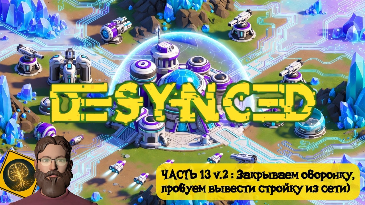 Desynced: Часть 13 v.2 - Завершаем оборонку, улучшаем алгоритмы добычи и стройки)