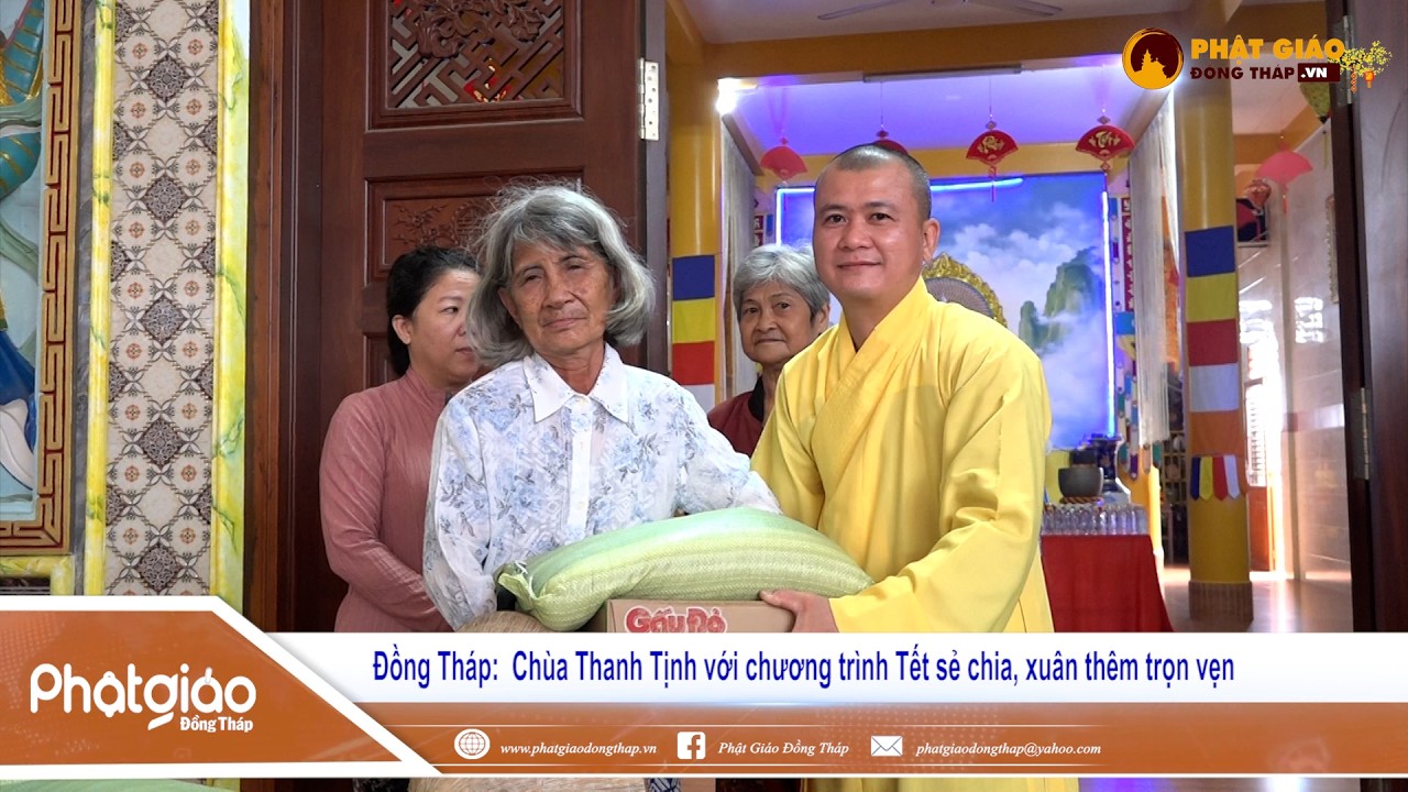 Đồng Tháp:  Chùa Thanh Tịnh với chương trình Tết sẻ chia, xuân thêm trọn vẹn