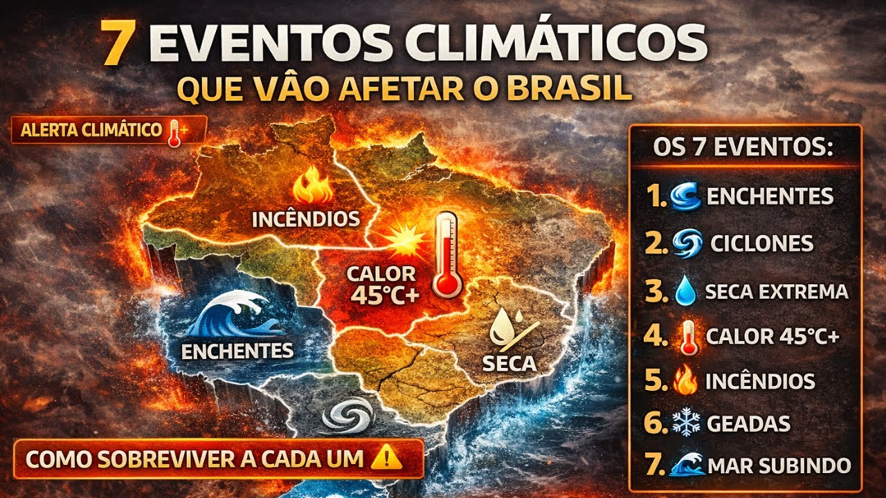Crise Climática: Os 7 Eventos Mais Prováveis (E Poucos Estão Preparados)