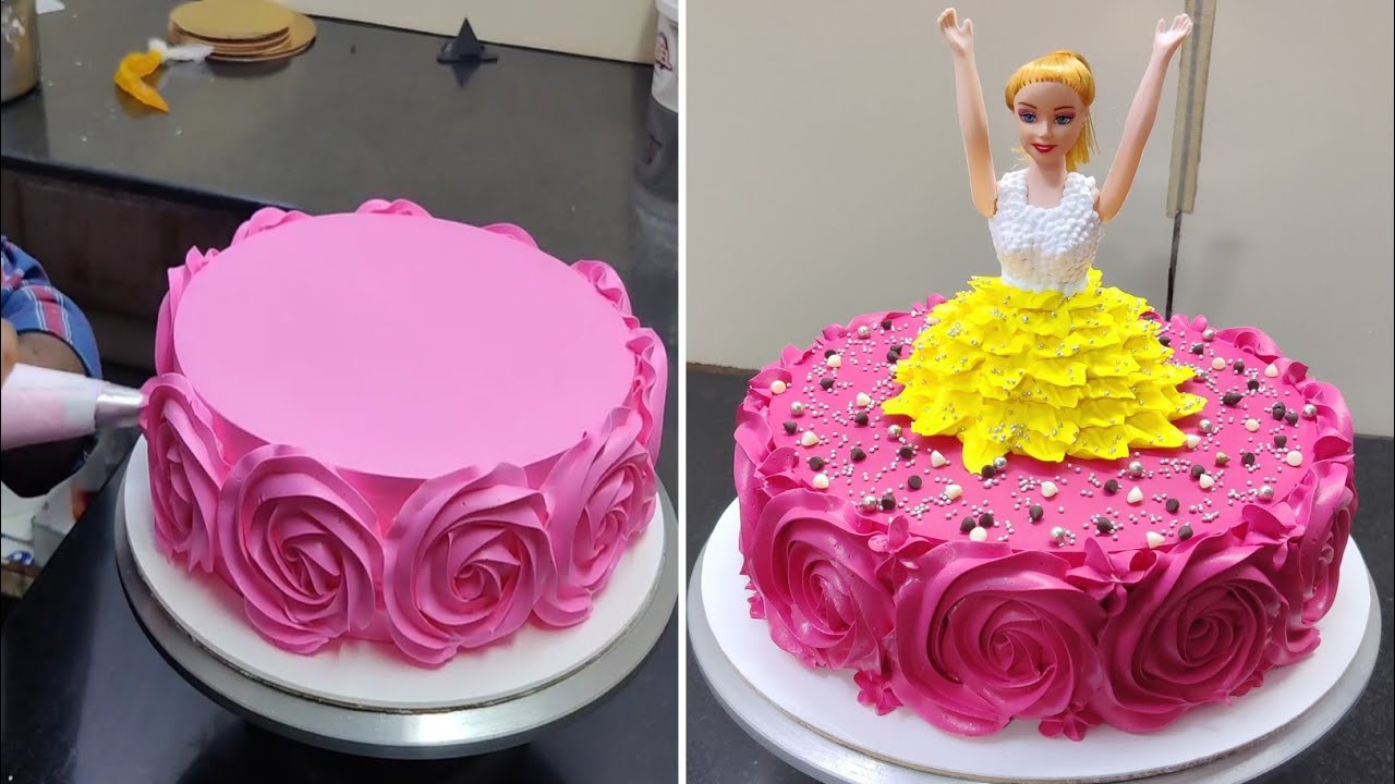 Beautiful Doll Cake Design |Barbie Doll Cake |Latest Doll Cake ideas for Girls Birthday 
