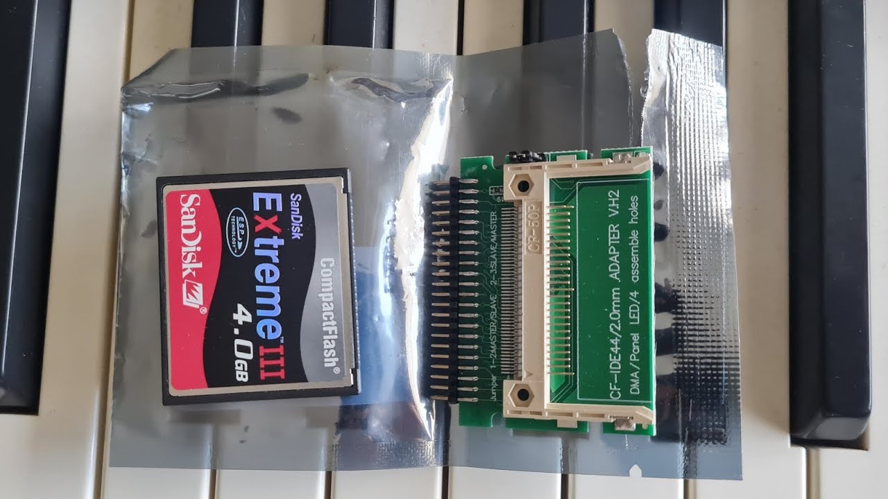 Como substituir HD ide por Cartão compact flash Ketron Sd1plus, sd5,Audya,yamaha tyros