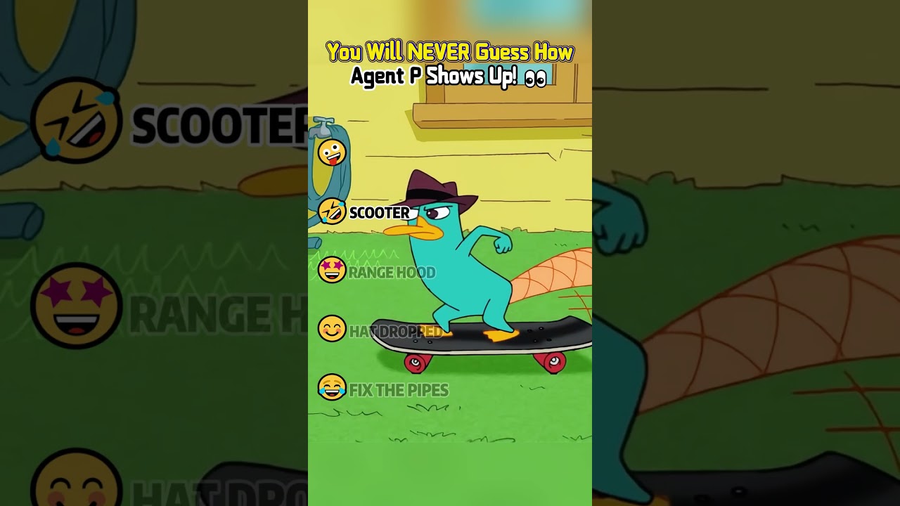 You Will NEVER Guess How Agent P Shows Up! 👀 #AgentP #PhineasandFerb