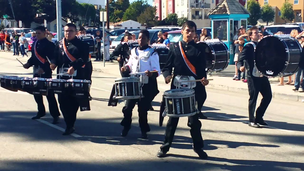 Merced high drumline @ Santa cruz band review 2014