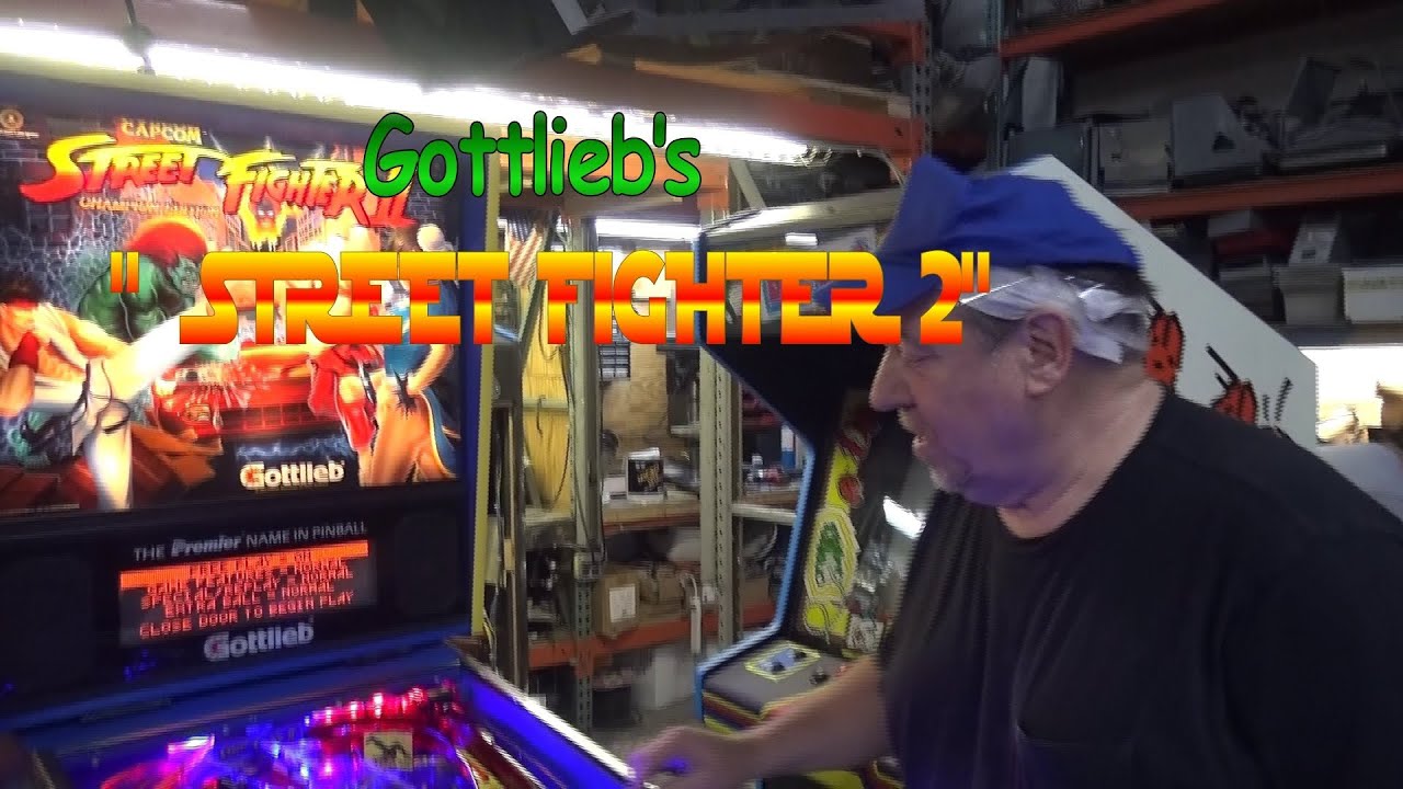 #686 Gottlieb STREET FIGHTER 2 Pinball Machine and Jukebox hits Todd's Head! TNT Amusements