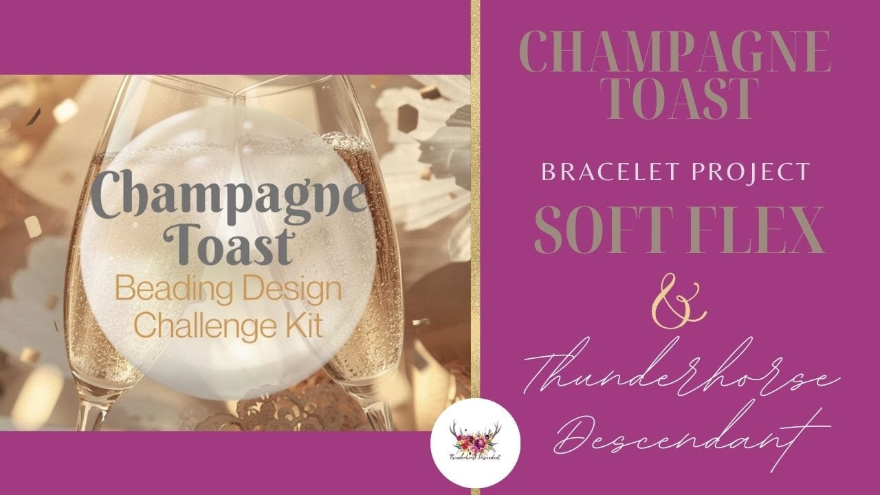 Designing an Asymmetrical Bracelet with the Soft Flex Champagne Toast Kit