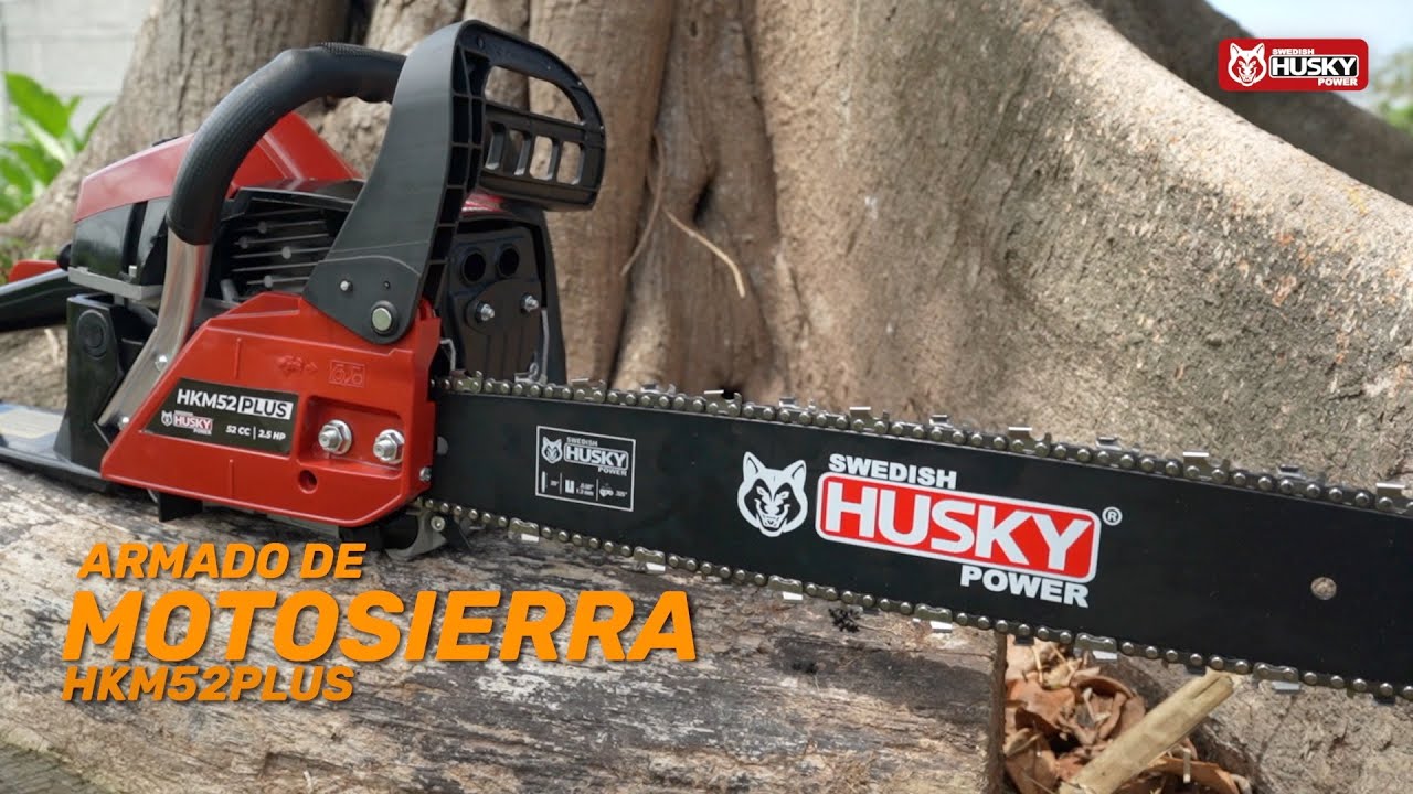 ¡SUPER EQUIPADA! MOTOSIERRA SWEDISH HUSKY POWER HKM52PLUS