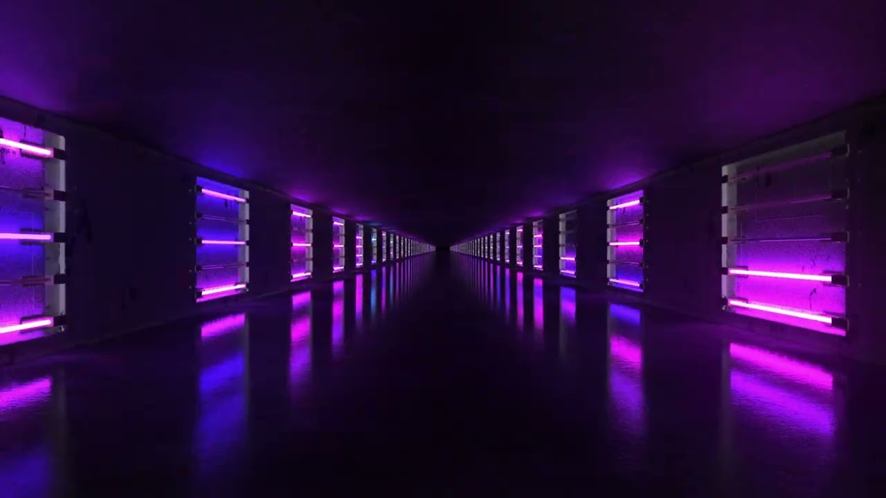 4K ULTRA HD  NEON  PORTAL  TUNNEL LOOP   - Background Video - VJ Loop -  Screensaver  10 Minutes