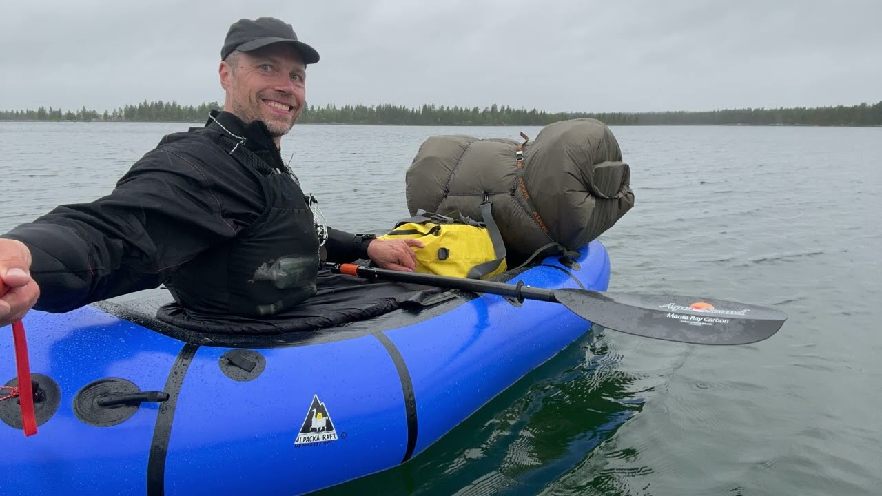 Dag 4 – Tre uger i Nordfinland, solo til fods og med packraft + Tema telt op og ned i regnvejr