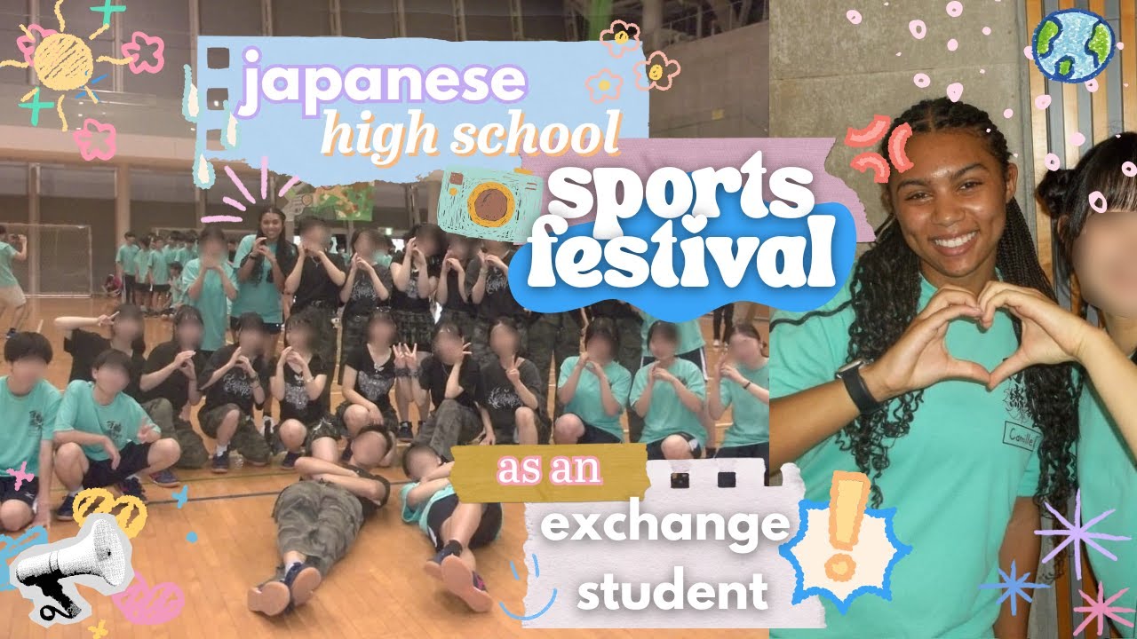 japanese high school sports festival with an exchange student ✩👟 ₊🎧⋆☾₊✧ *vlog* | YFU Summer Exchange