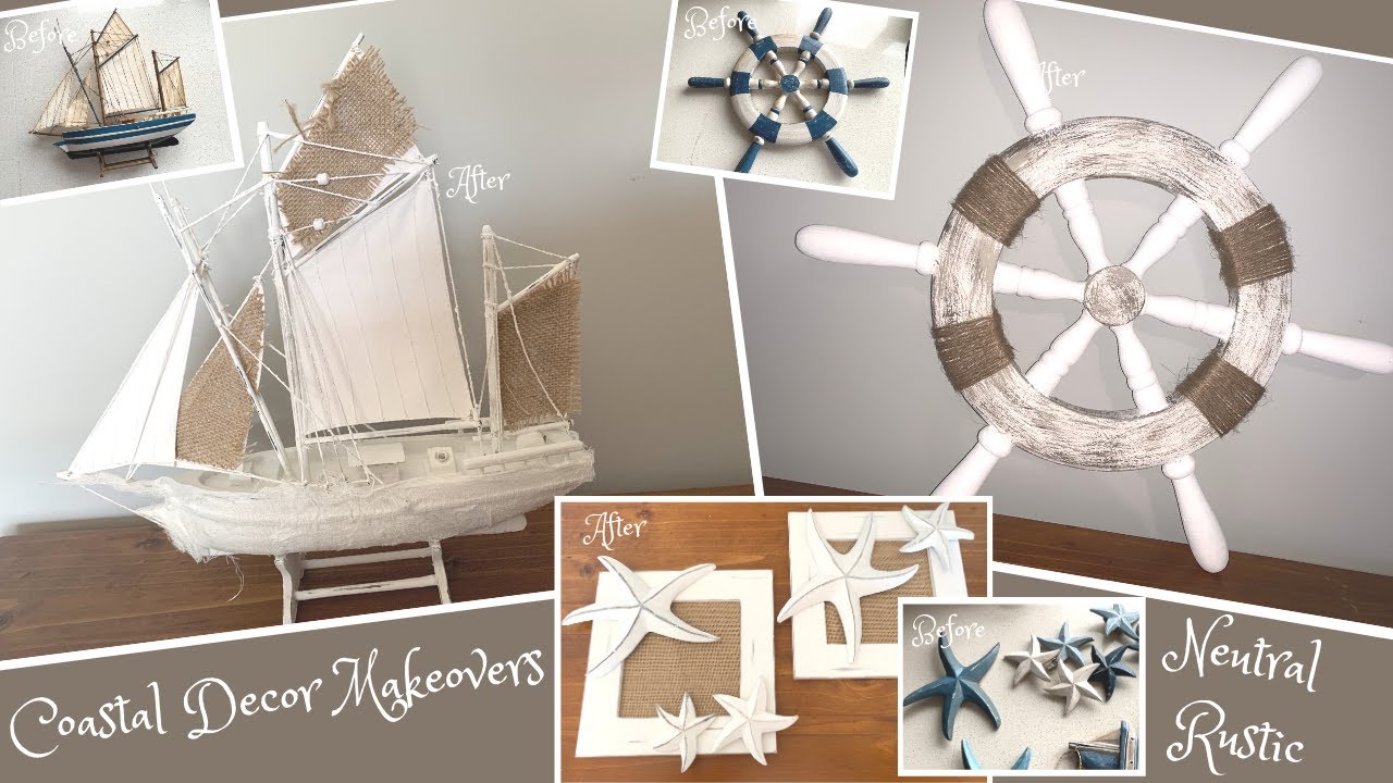 COASTAL BEACH DECOR | Easy Neutral DIY Makeovers