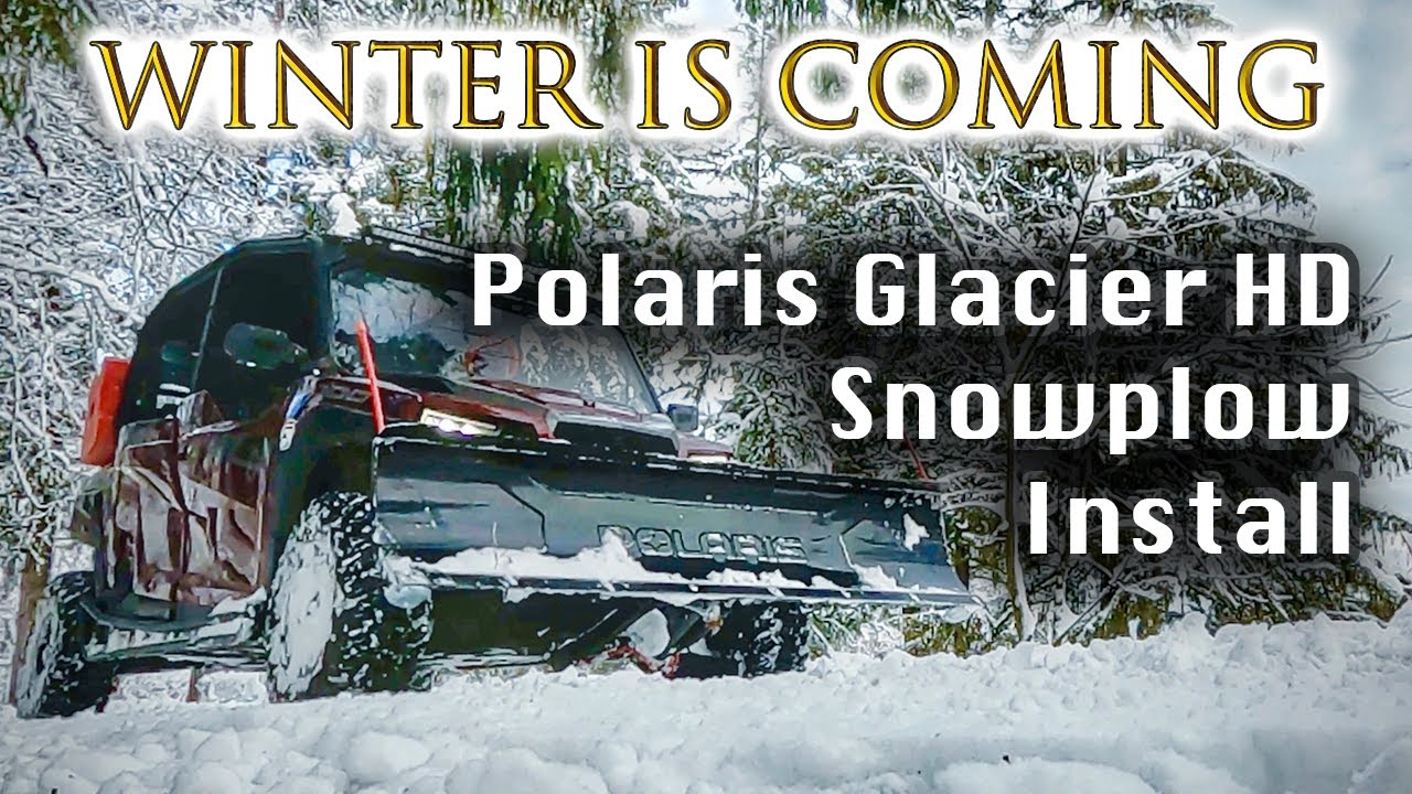 Turning our UTV into a snow plowing BEAST! [Polaris Glacier HD Snowplow Install]
