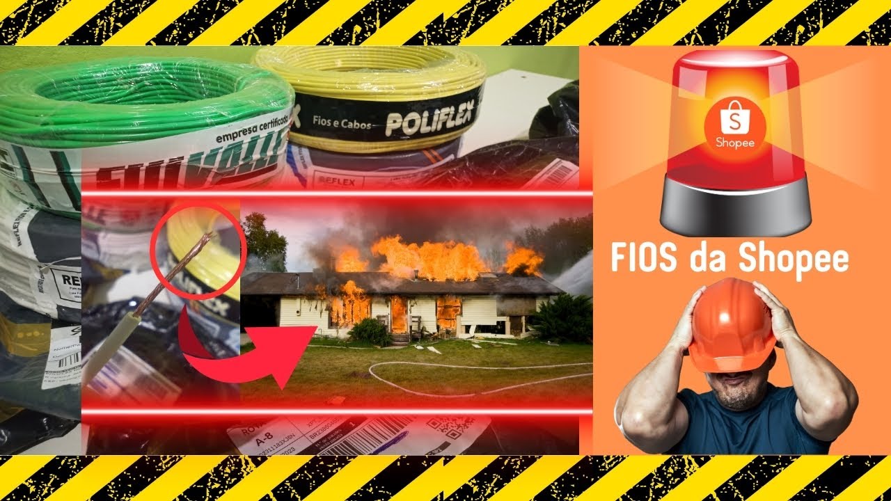 Comprei Fios e Cabos Elétricos na SHOPEE e agora
