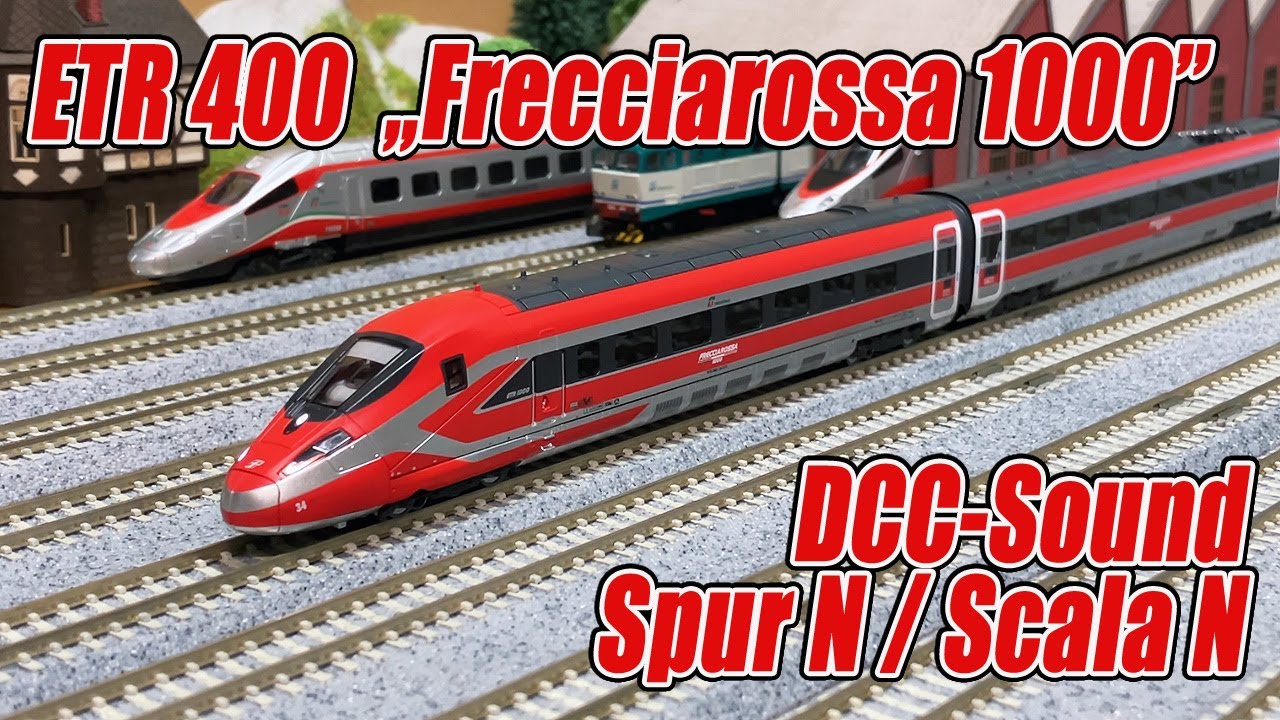 ARNOLD FS Trenitalia ETR 400 "Frecciarossa 1000" DCC-Sound Modellbahn Spur N/Scala N/N gauge/Nゲージ