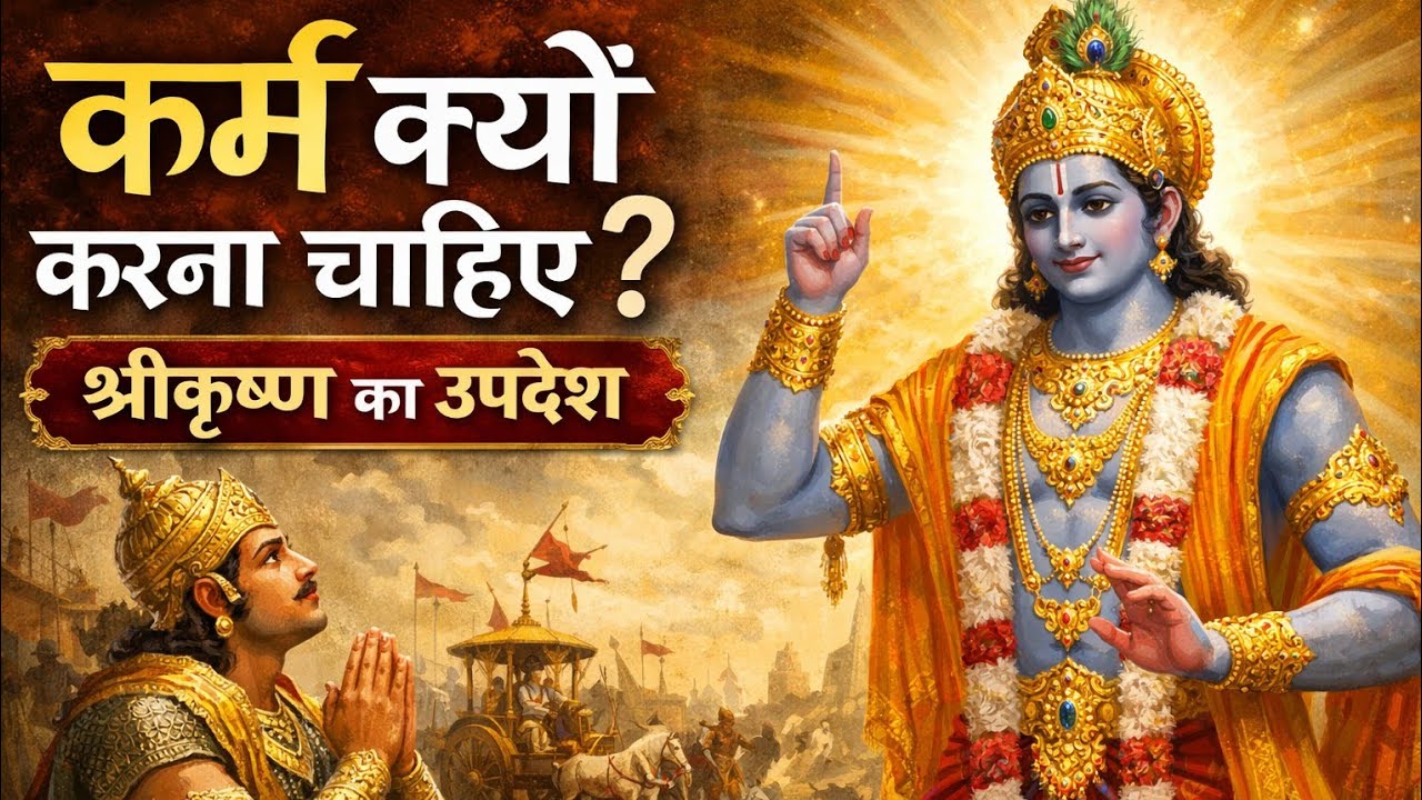 कर्म क्यों करना चाहिए? | श्रीकृष्ण का शक्तिशाली उपदेश | Life Changing Motivation | Sk Mythos 