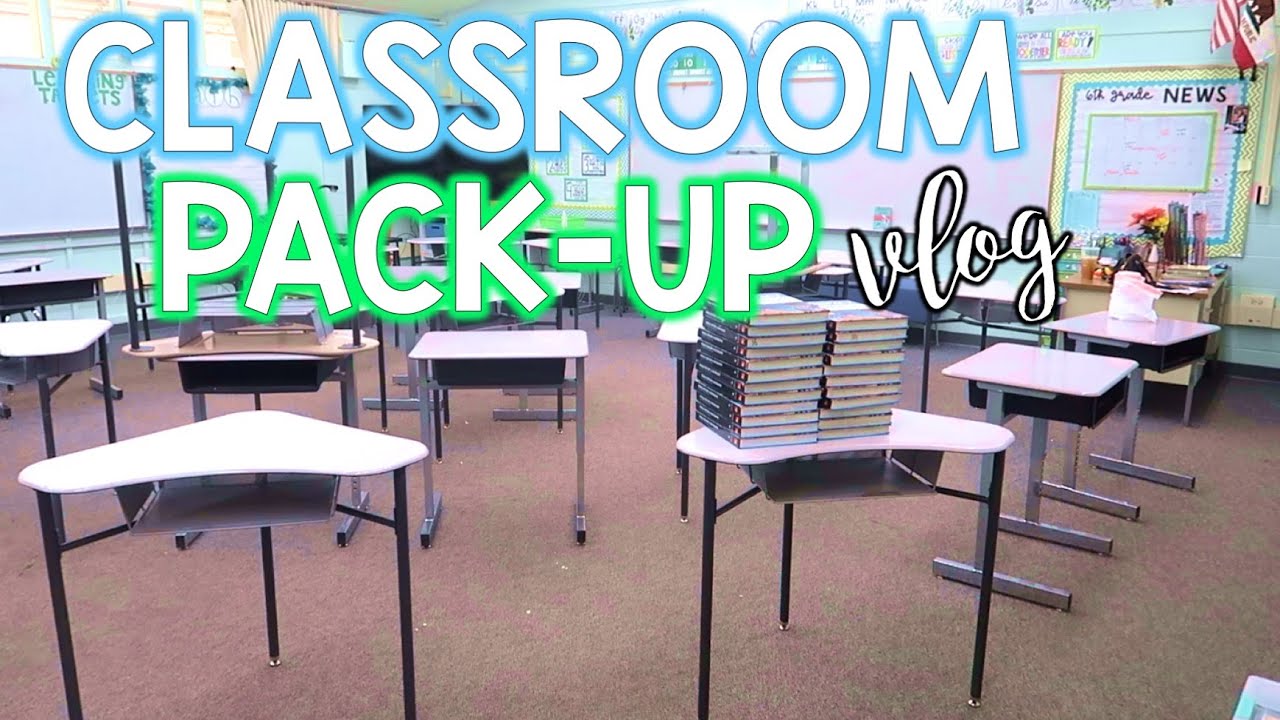 PACKING UP MY CLASSROOM FOR SUMMER! - Teacher Vlog