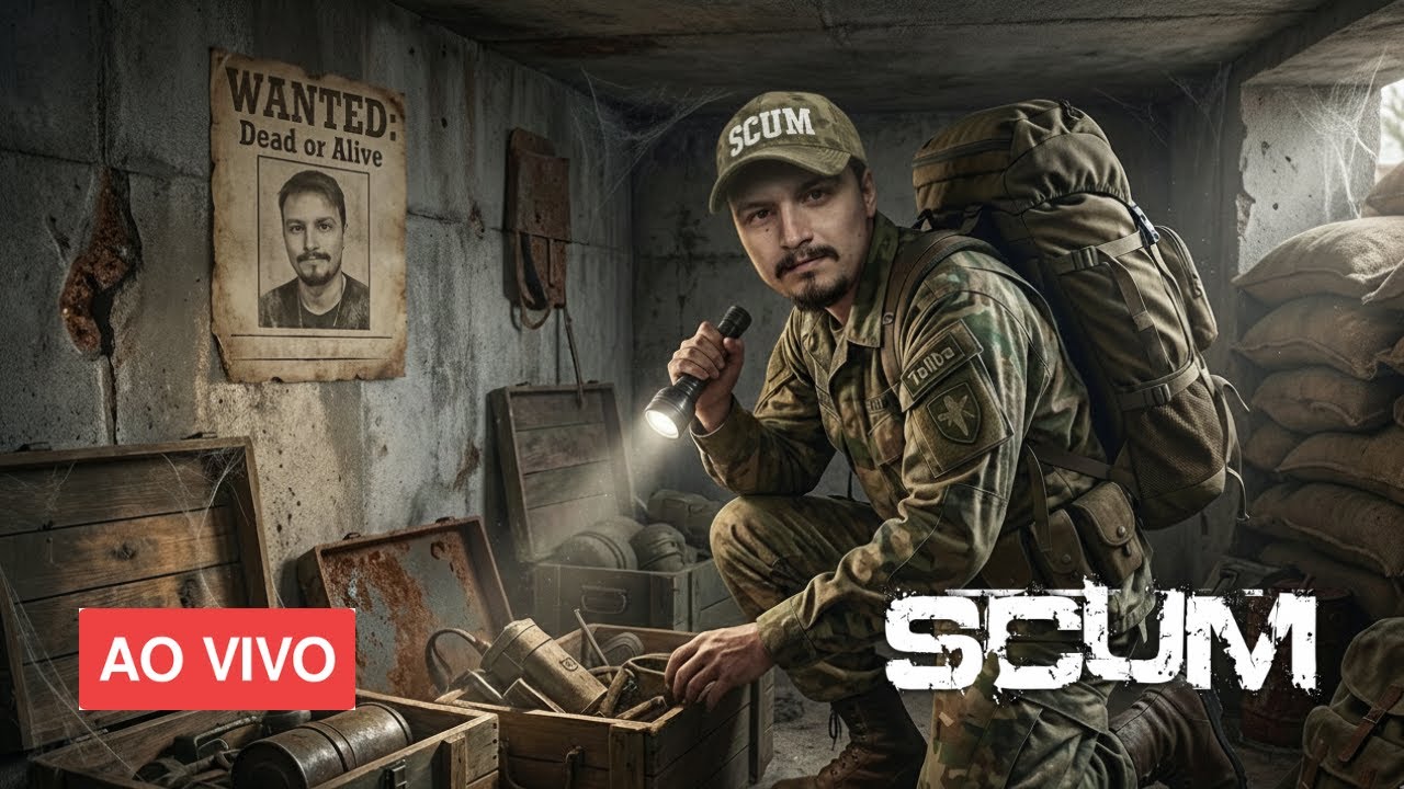 AO VIVO 🔴 SCUM 1.2 PVP BUNKER PVP   !